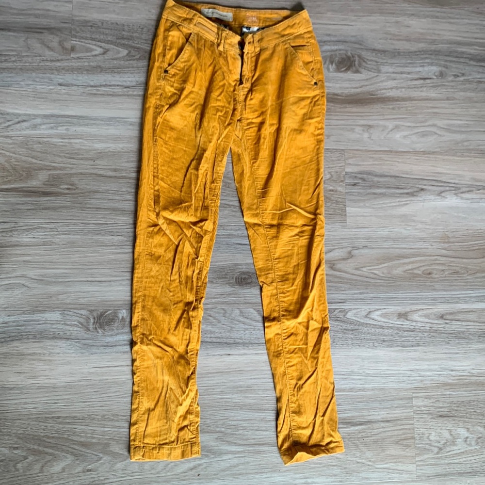 Lightweight mustard corduroy Anthropologie pants, size 24